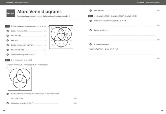 Gallery image for IGCSE Maths Workbook spread