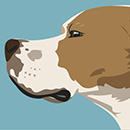 Thumbnail for dramatic dog profile illustration