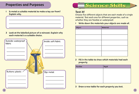 Gallery image for Science bug using and changing materials spread