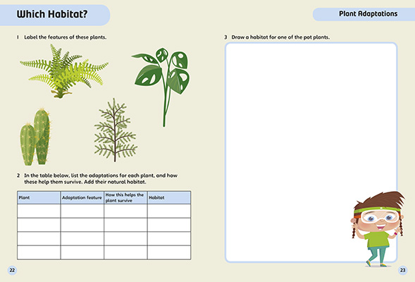 Gallery image for Science bug plant adaptations spread