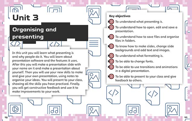 Gallery image for Inspire Computing Year 2 Student Book spread