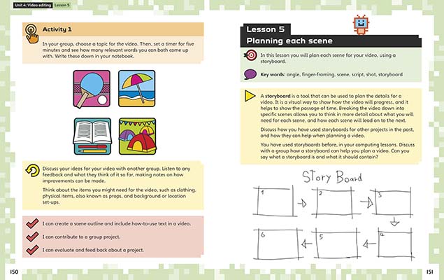 Gallery image for Inspire Computing Year 6 Student Book spread