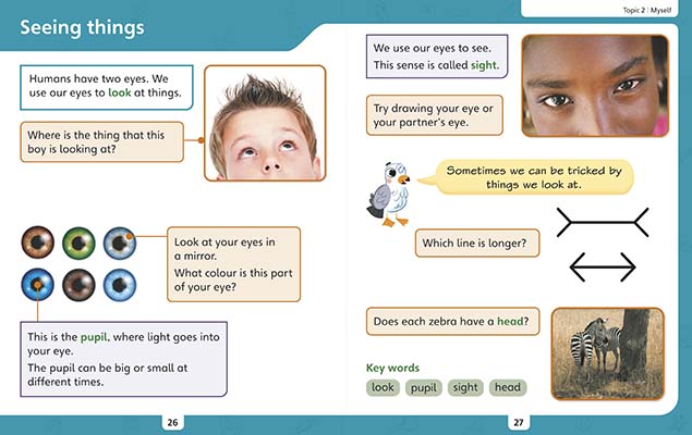 Gallery image for iPrimary Science Year 1 Textbook spread