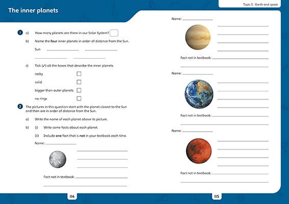 Gallery image for iPrimary Science Year 5 Workbook spread