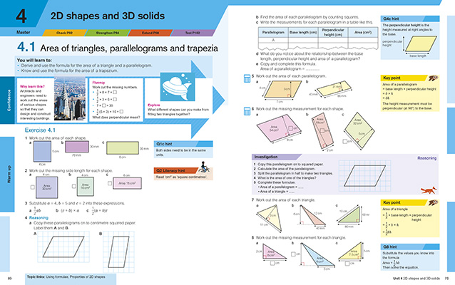Gallery image for KS3 Maths progress Y8 student book spread