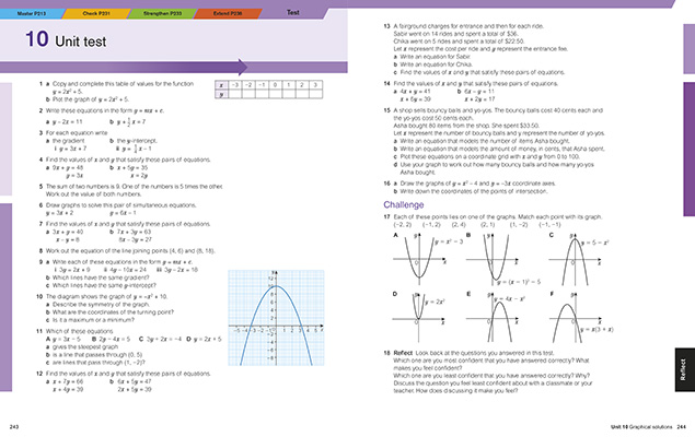 Gallery image for KS3 Maths progress Y9 student book spread