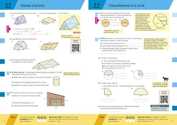 Gallery image for KS3 Maths progress Y9 workbook spread