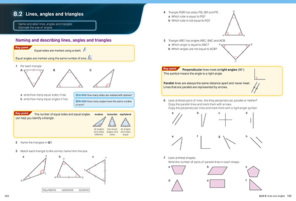 Gallery image for KS3 Maths support book 1 spread