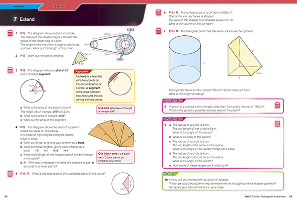 Gallery image for KS3 Maths depth book 3 spread