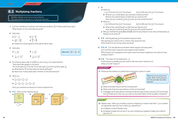 Gallery image for KS3 Maths depth book 2 spread