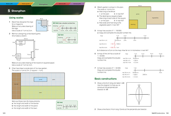 Gallery image for KS3 Maths core book 3 spread