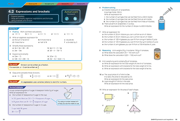 Gallery image for KS3 Maths core book 2 spread