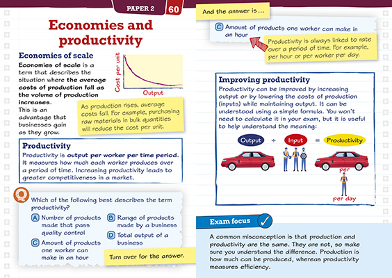 Gallery image for Revise Edexcel business revision cards