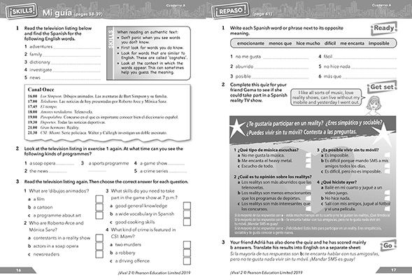 Gallery image for Viva workbook 2A spread