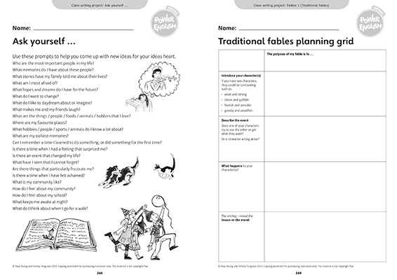 Gallery image for Power English year 3 teacher guide spread