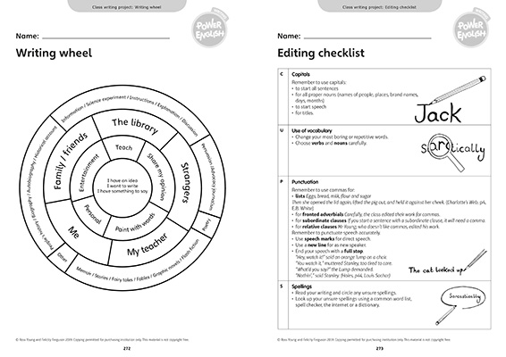 Gallery image for Power English year 6 teacher guide spread
