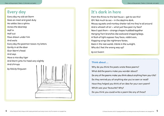 Gallery image for Power English Y3 poetry spread