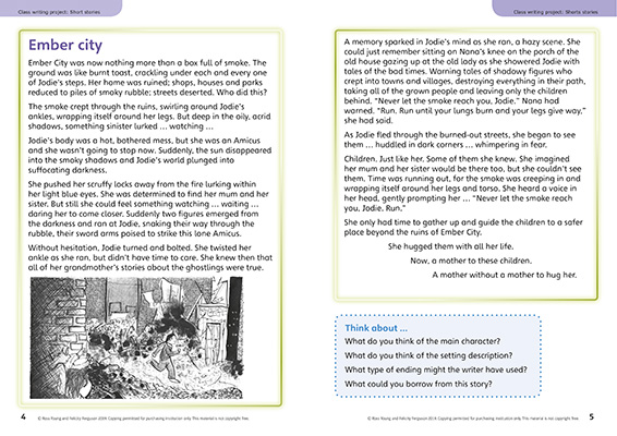 Gallery image for Power English Y5 short stories spread
