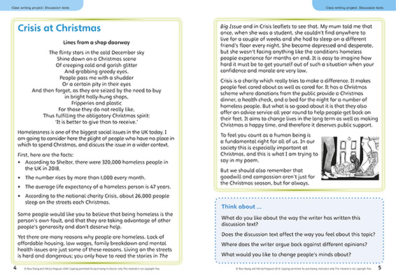Gallery image for Power English Y6 discussion spread