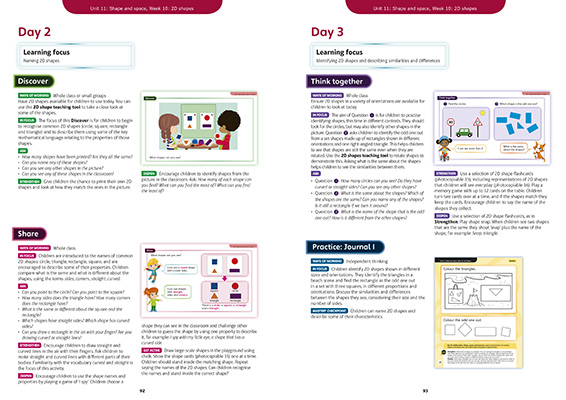 Gallery image for Power maths reception teacher guide B spread